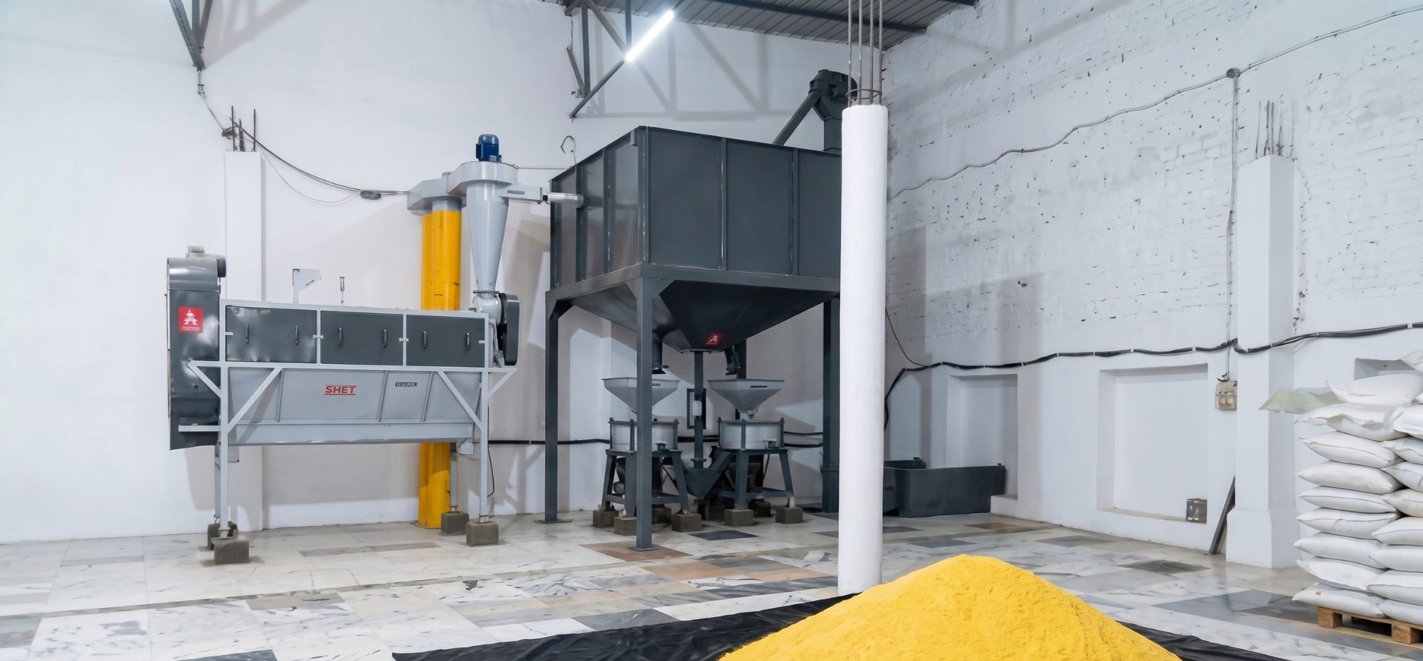 500 Kg/hr Besan Plant Installation for Nivon Gold in Jalandhar Punjab